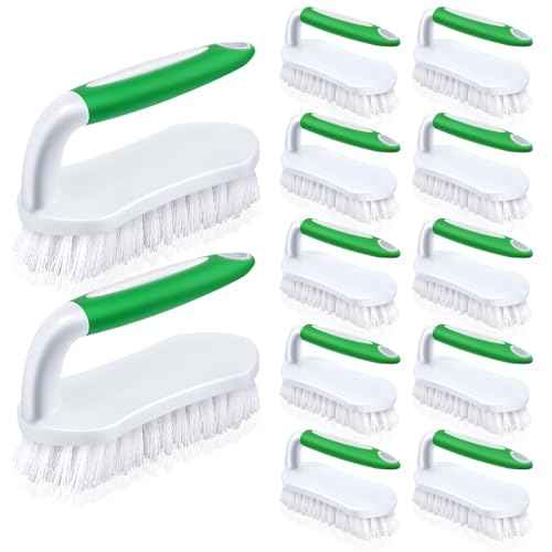 12 Pcs Scrub Brush Bulk for Cleaning with Handle