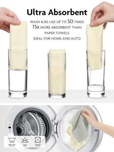 Microfiber Cleaning Cloth Roll (60 Count)