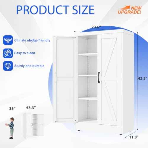 43.3'' Tall Kitchen Pantry Cabinet