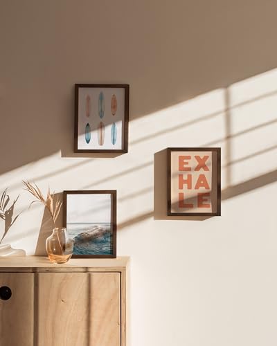 6x8 Walnut Oak Wooden Picture Frame (3 Count)