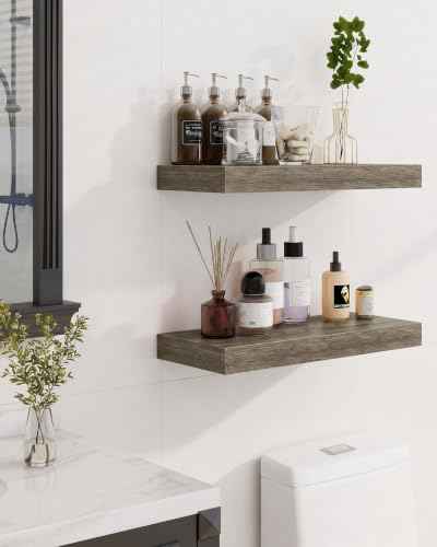 16" Floating Shelves for Wall (2 Count)