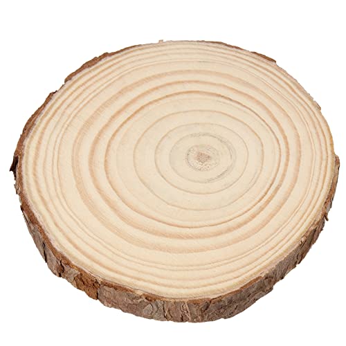 8 PCS 6 7 Inches Natural Wood Slices (8 Count)