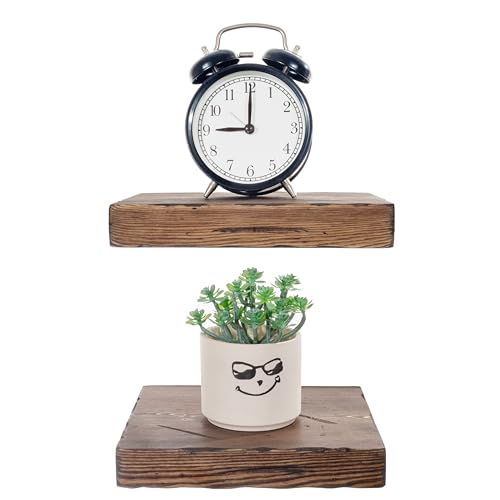 Small Wood Floating Shelves for wall 8 inch (2 Count)