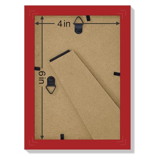 4x6 Picture Frames Set of 9 for Wall or Tabletop Display (9 Count)