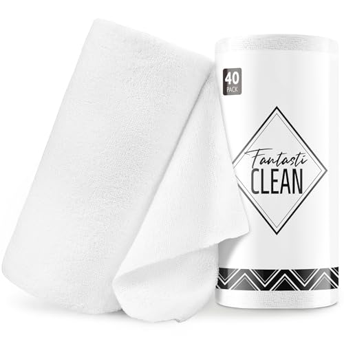 Microfiber Cleaning Cloth Roll (40 Count)