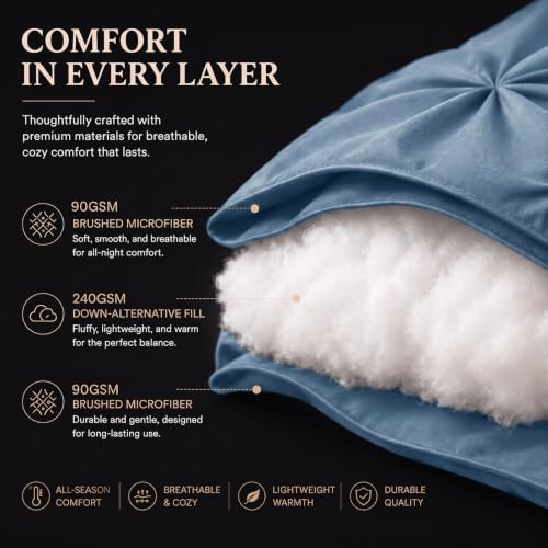 Full Size Comforter Sets Grayish Blue