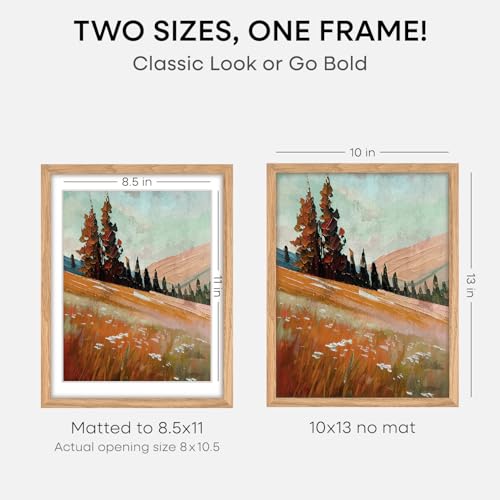 10x13 Natural Oak Picture Frame (2 Count)