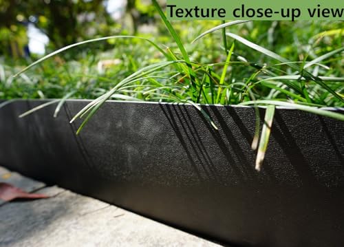 Anleolife 20ft Flexible Plastic Landscape Edging Coil with 6 Stakes