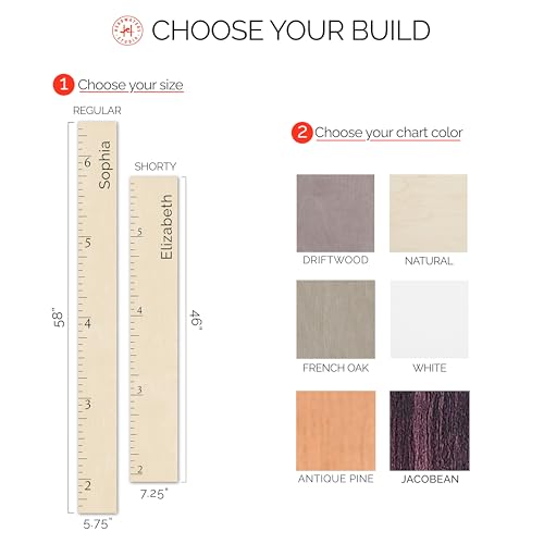 Personalized Wooden Growth Chart for Kids