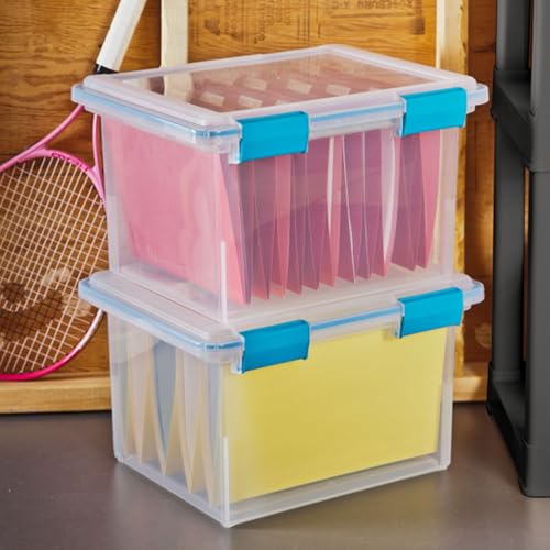 Gasket Storage Box with Lids for Home & Office (4 Count)
