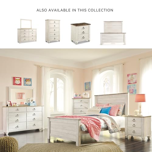 Coastal Wood Full Panel Bed