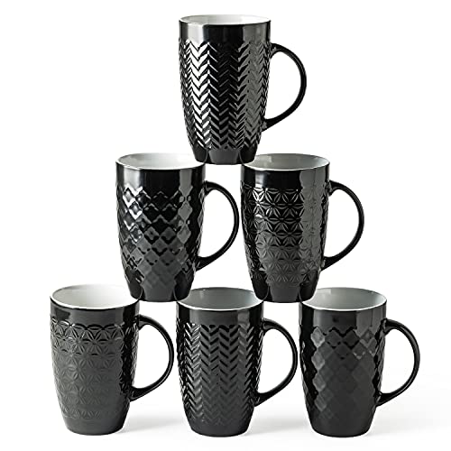 20 oz Large Coffee Mugs Set of 6 (6 Count)