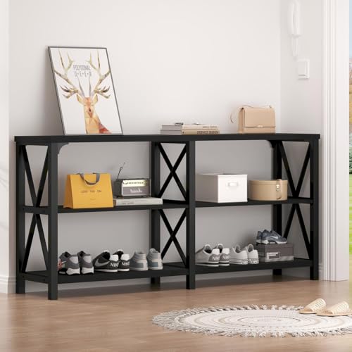 Black Sofa Table for Entryway