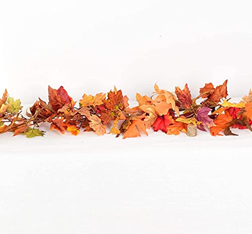 3 Pack Fall Maple Leaf Garland Artificial Maple Garland (3 Count)