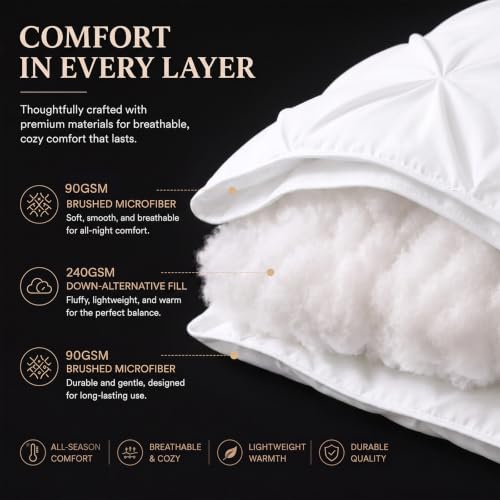 Twin Comforter Set White