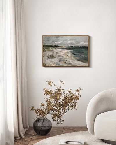 Framed Canvas Wall Art Vintage Decor