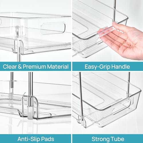 2 Pack Taller Pull Out Bathroom Under Sink Organizer (2 Count)