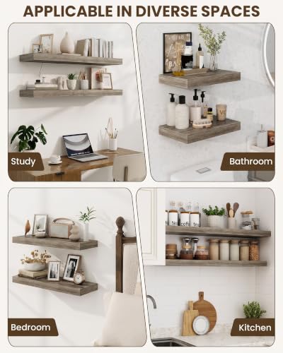 30" Floating Shelves for Wall (2 Count)