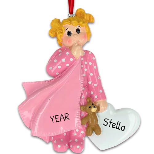 3D Blonde Toddler Ornaments for Christmas Tree 2026