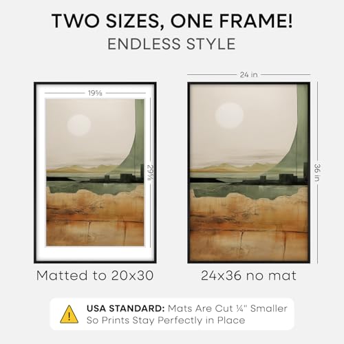 24x36 Black Oak Poster Frame (2 Count)