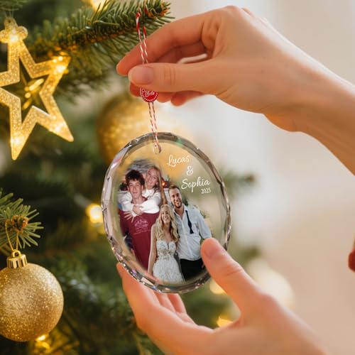 Personalized Christmas Ornament with 2 Photos