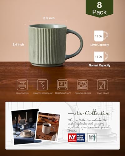 Coffee Mug Set of 8 (72 Count)