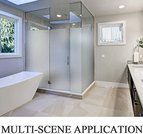 White Frosted Glass Window Privacy Film (19.175 Sq Ft)