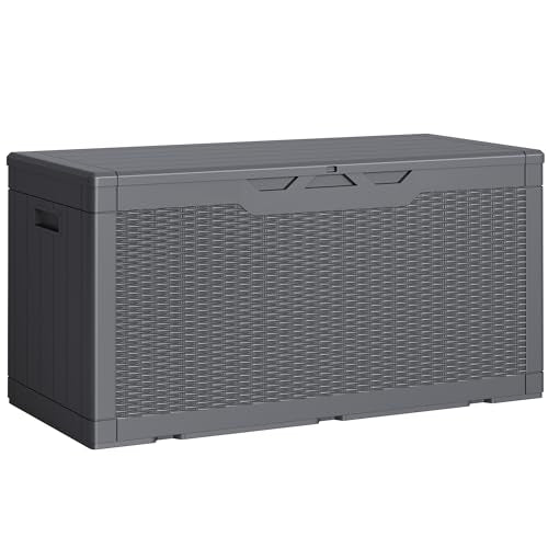 Outdoor Storage Box 100 Gallon Storage Bin with Lid for Patio Furniture