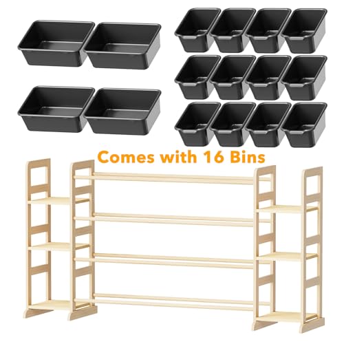 Toy Storage Organizer with 6 Shelves and 16 Bins