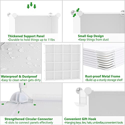 16 Cube Storage Organizer Cube Shelves Units Storage Cubes