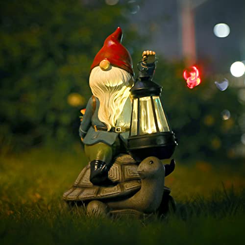 Gnome and Turtle Garden Decor