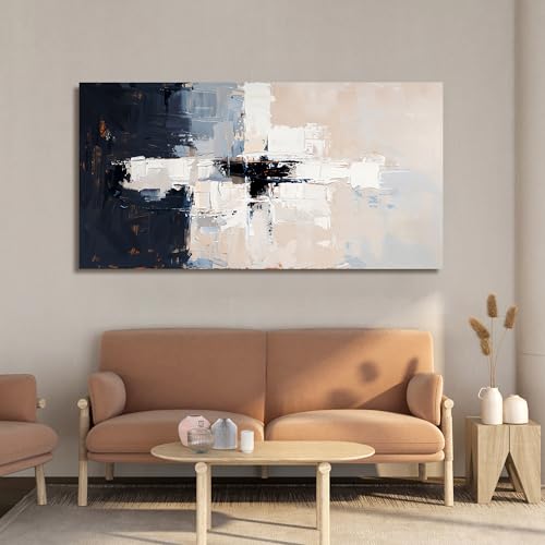 Abstract Black White Wall Art Decor Pictures for Living Room 20" X 40"