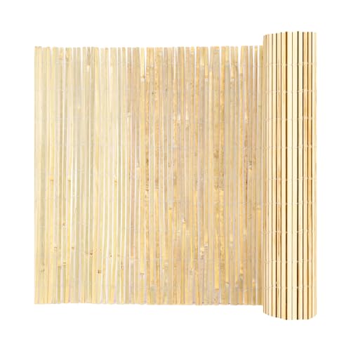 Natural Bamboo Fence Privacy Screen (78 Sq Ft)