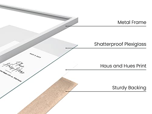 18x24 White Aluminum Frame Set of 3