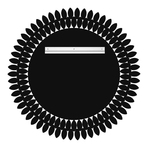 28" Jeweled Luxury Round Decorative Wall Mirror