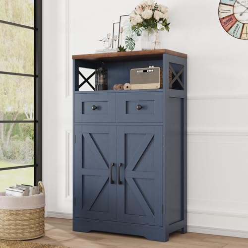 Farmhouse Storage Cabinet with Drawers