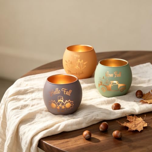 Candle Holders for Fall Table Decor Centerpiece Decorations 12 PCS (12 Count)