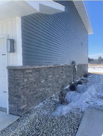 Distinct 6 Pack Faux Stone Wall Panel 48 in x 13 in x 2 in Ledge Stone High Density Polyurethane Wall Siding Panels 24 sq ft (6 Count)