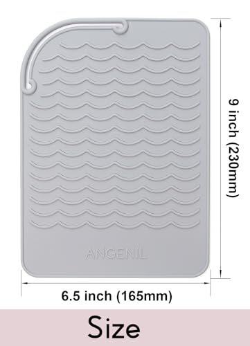 Flat Iron Silicone Mat and Travel Case for Hair Tools