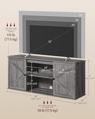 Farmhouse TV Stand for 65'' TV