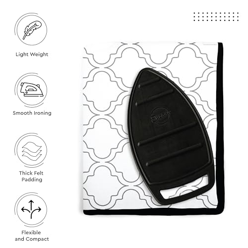 Ironing Mat Heat Resistant Pad 48"x28" White Tiles
