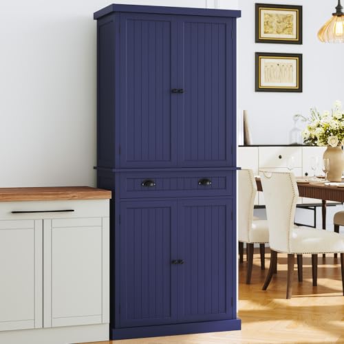 72" Tall Freestanding Pantry & Kitchen Storage Cabinet