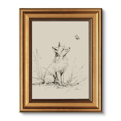 Vintage Gold Framed Wall Art for Living Room