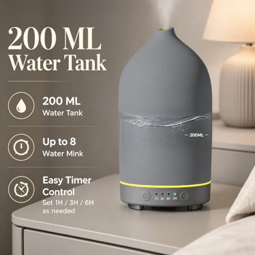 200ML Ceramic Essential Oil Diffuser for Home