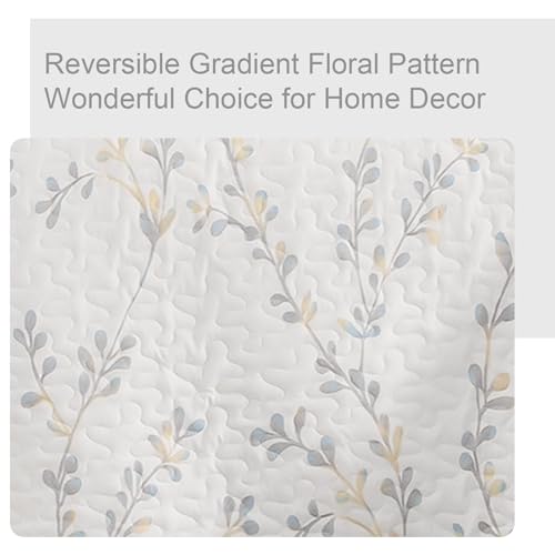 Reversible Boho Quilt King Size White