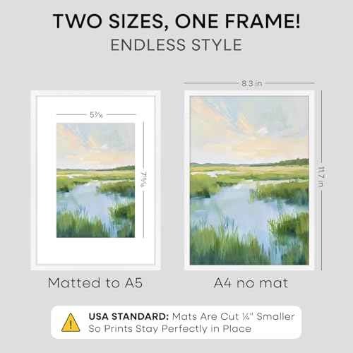 A4 White Picture Frame