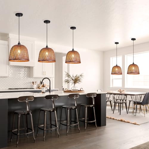 3 Pack Bamboo Pendant Light