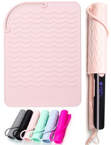 Flat Iron Silicone Mat and Travel Case for Hair Tools