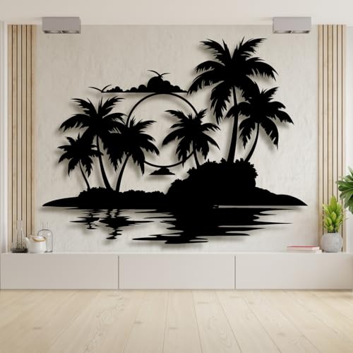 Palm Tree Metal Wall Decor