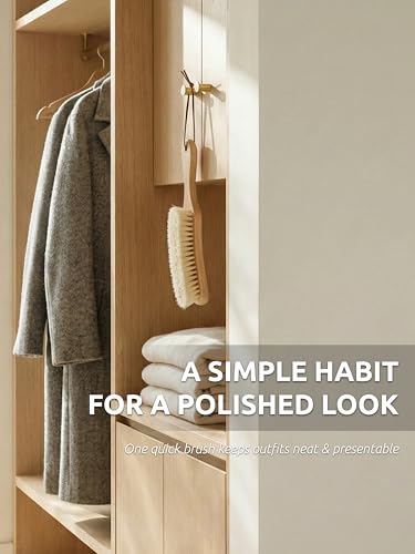 White Boar Clothes Brush for Suits